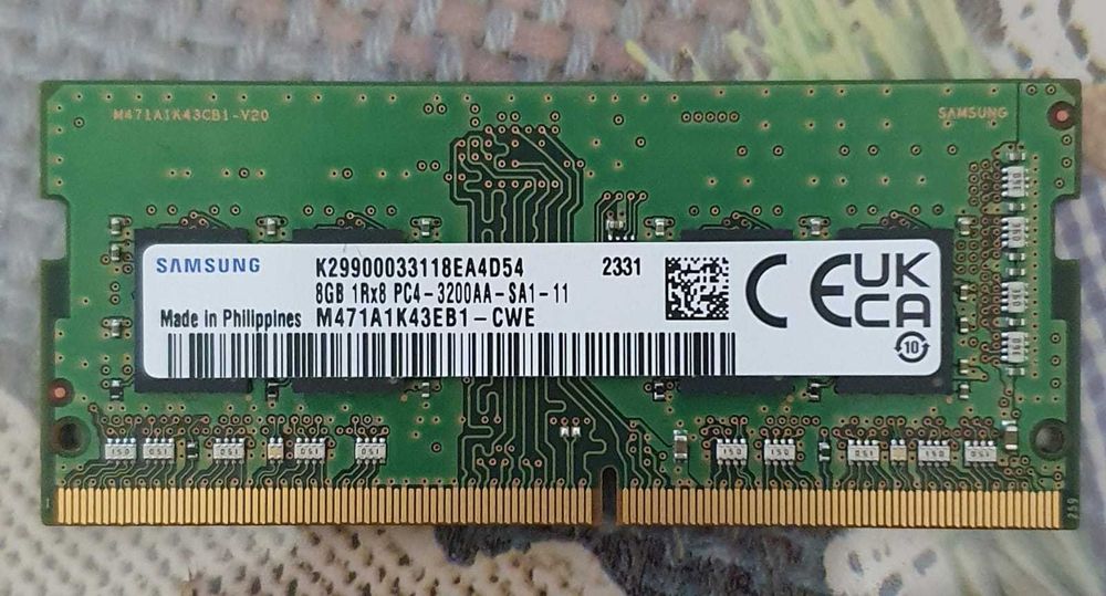 Memorie DDR4 8 Gb Samsung 3200 MHz