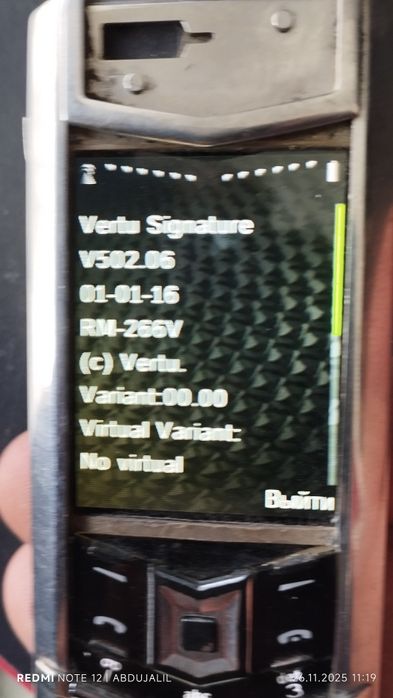 Original VERTU telefoni sotiladi