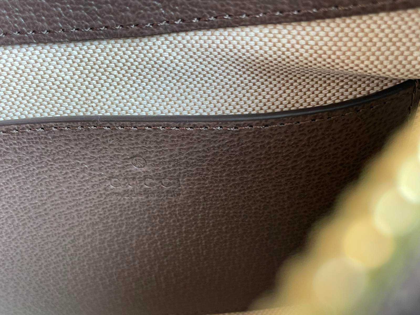 Gucci Малка Чанта Ophidia Гучи Кафяв Canvas Златно Лого Оригинална