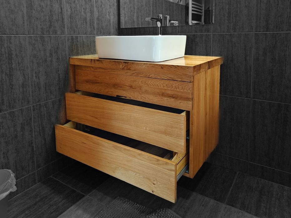 Mobilier baie  stejar masiv