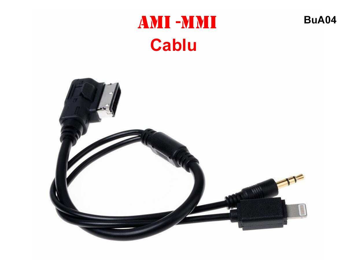 Cablu Adaptor AMI MMI cu mufa AUX 3.5mm Apple iPhone  Audi VW