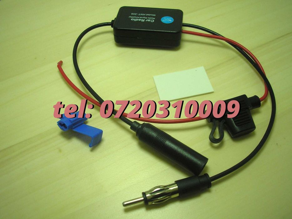 Amplificator Pentru Semnal Antena Radio Auto Fm 12v