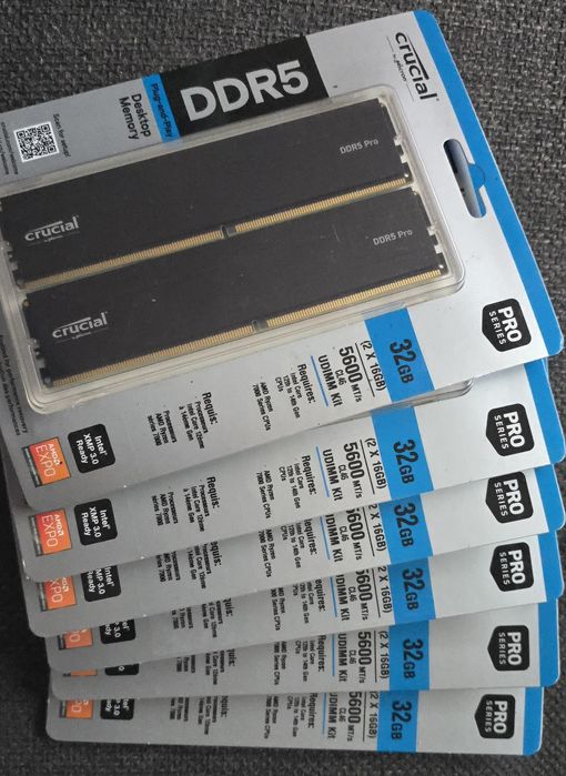Memorie Ram Crucial Memory DDR5 32GB 5600 CL46 Noi Garantie