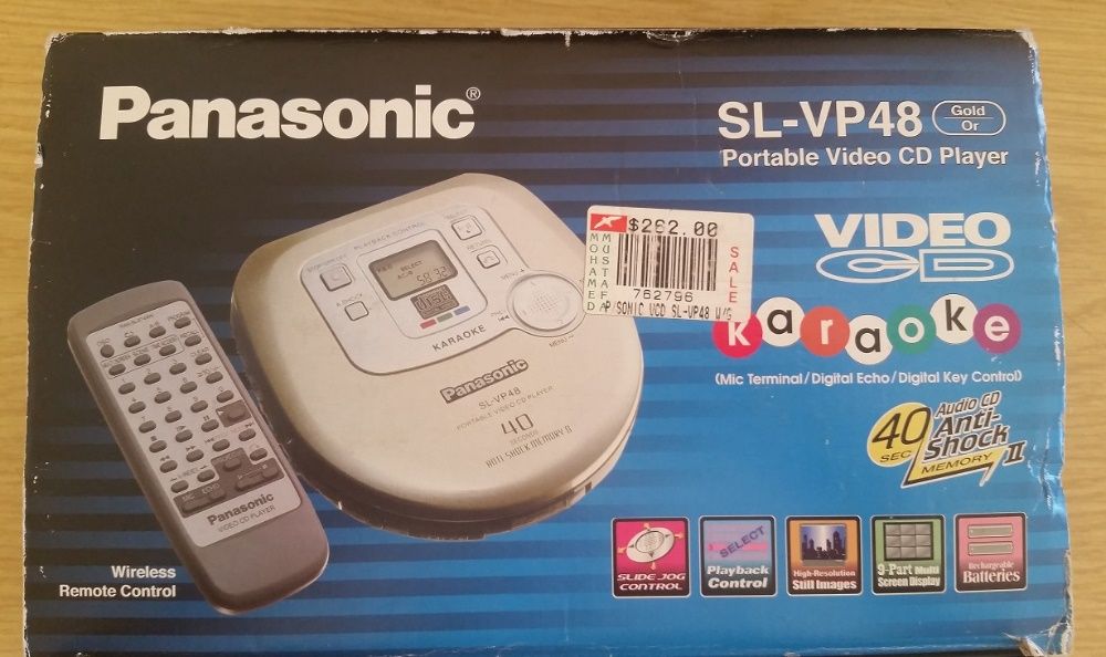 Продавам cd/vcd преносим плейър Panasonic SL-VP 48