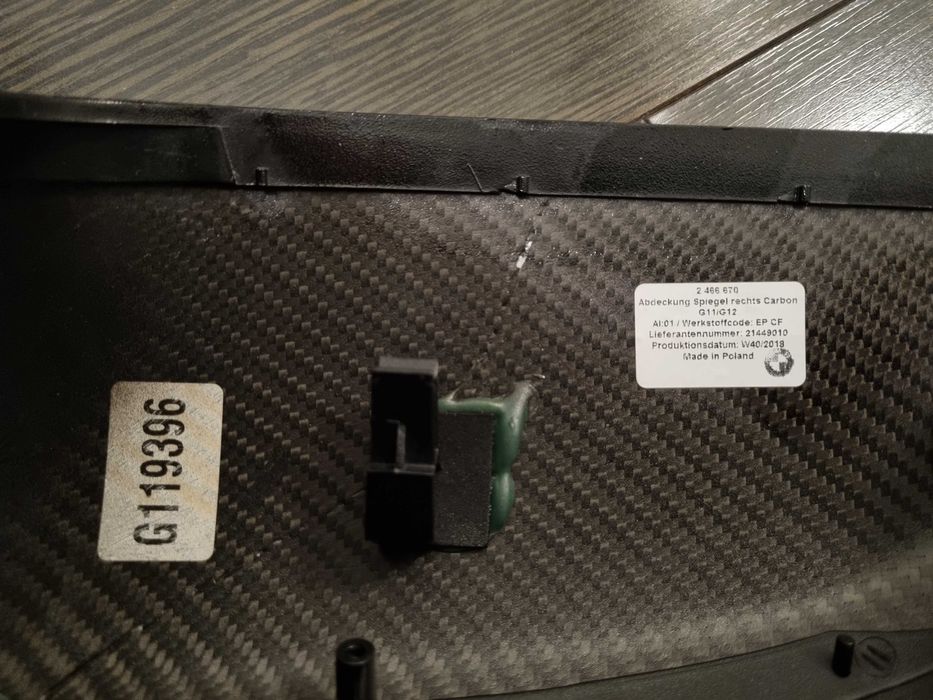 Capac oglinda exterioara dreapta Fibra Carbon BMW G30 G31 G32 G11 G12