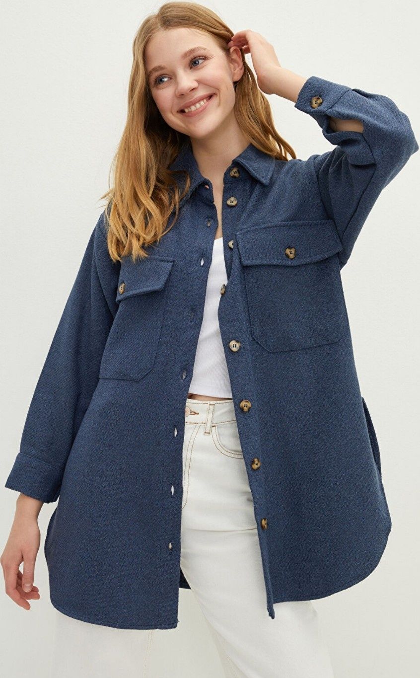 Jacheta tip cămașă oversize