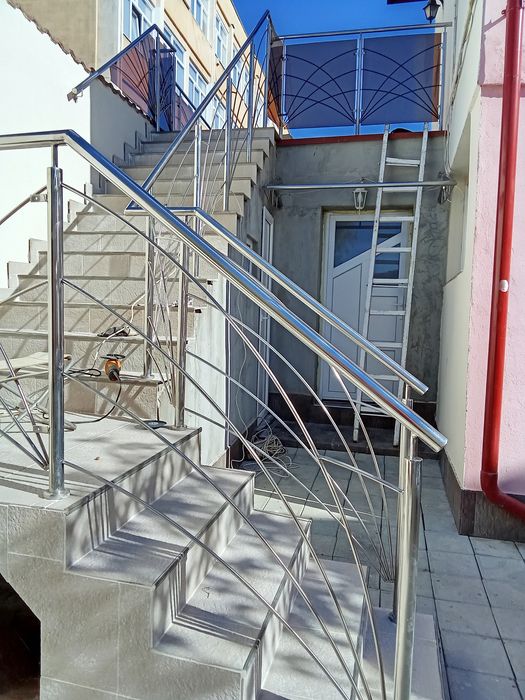 Balustrade din inox și fier