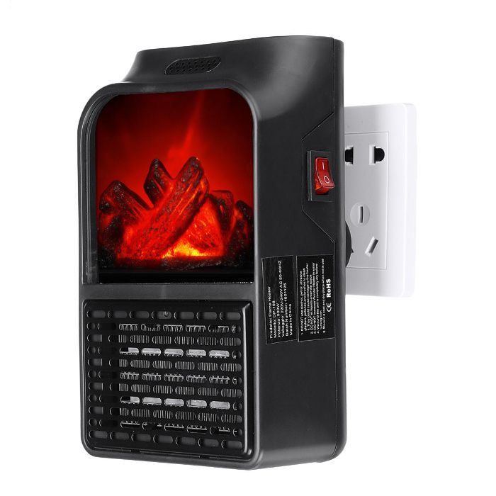 Flame Heater Мини 1000W печка духалка имитация жив огън-огнище-пламъци
