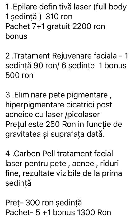 Epilare laser profesional cele mai ieftine servicii din constanta