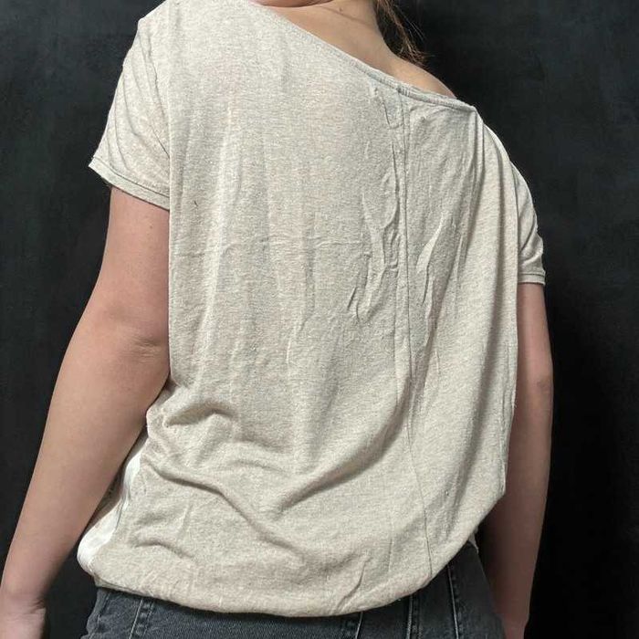 Tricou bej Bershka