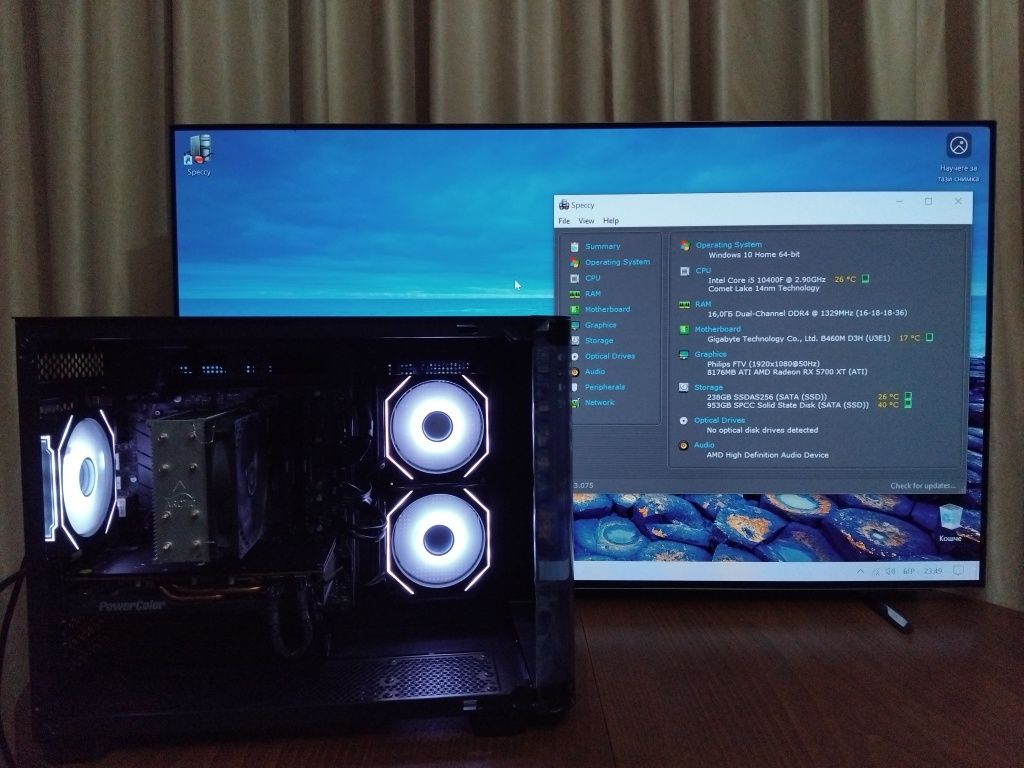 Геймърски Компютър i5 10400F / RX 5700 XT 8GB