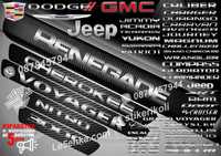 ПРАГОВЕ карбон Jeep Dodge Cadillac Chrysler GMC фолио стикери
