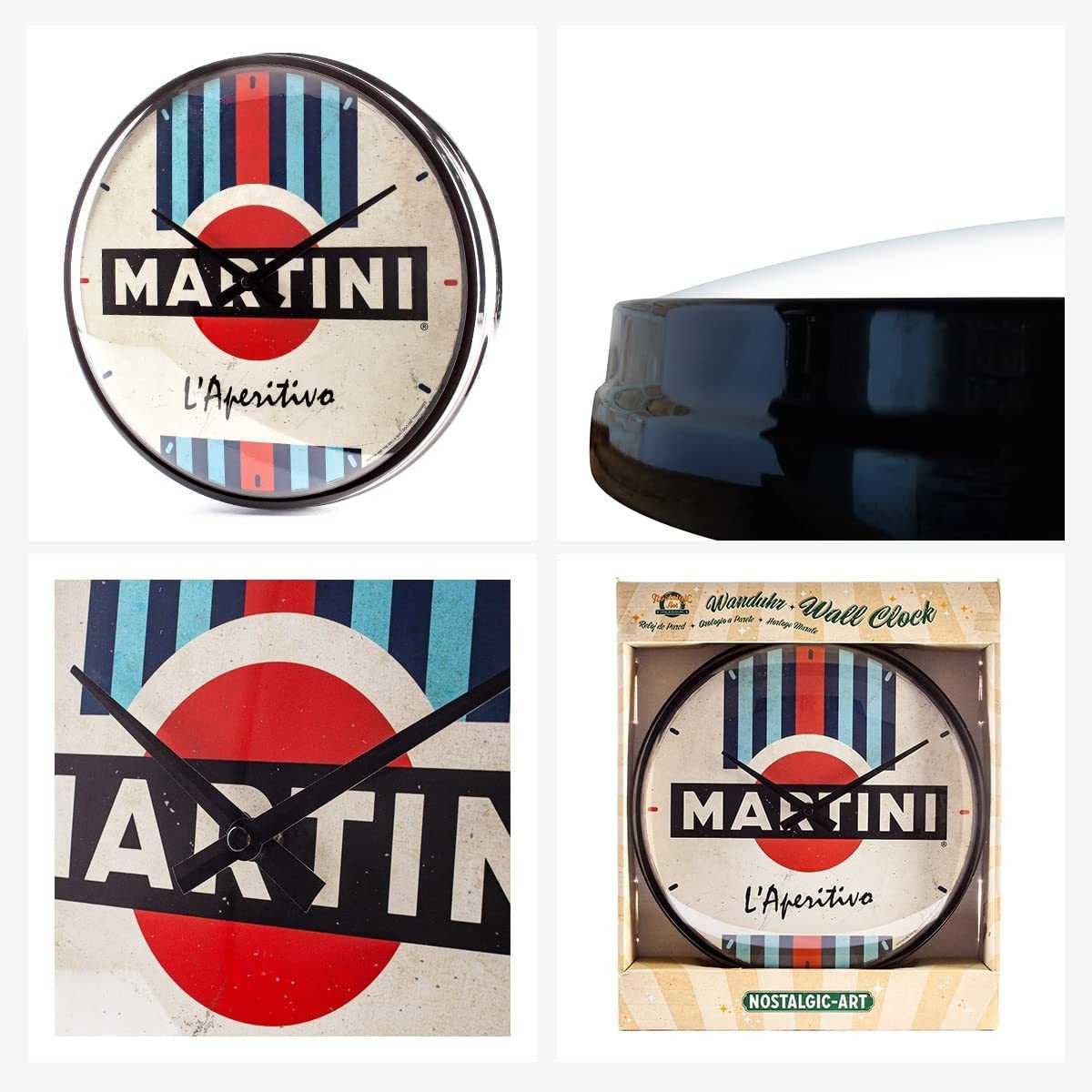 Vand Ceas de Perete "Martini - L'Aperitivo Racing Stripes"