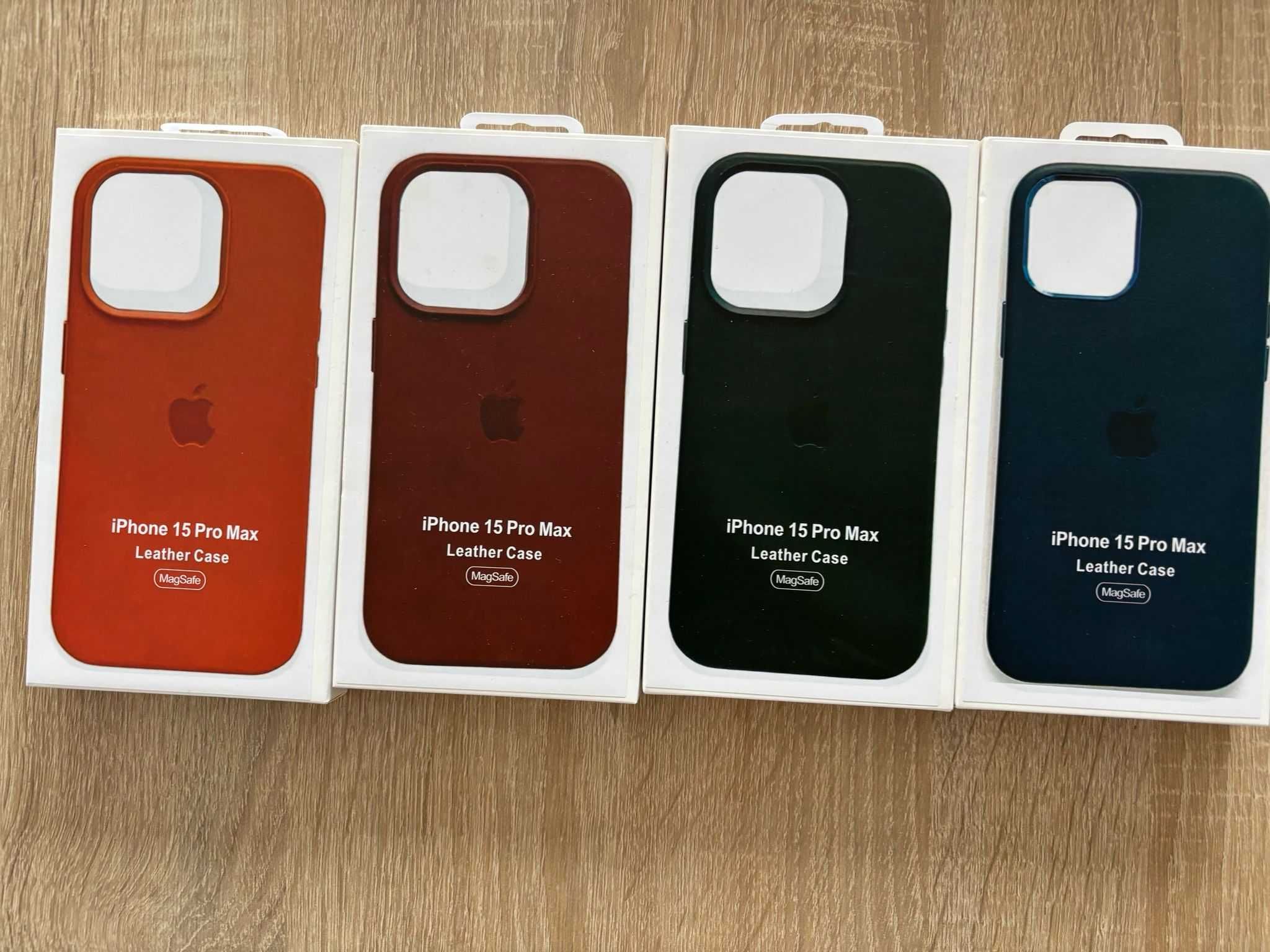 Husa de Piele cu MagSafe pentru iPhone 15 Pro Max