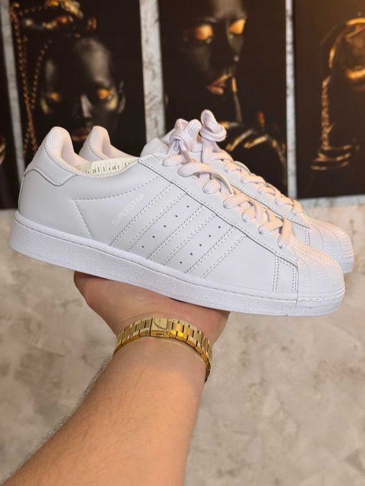 Adidasi Barbati Adidas Superstar Full White!