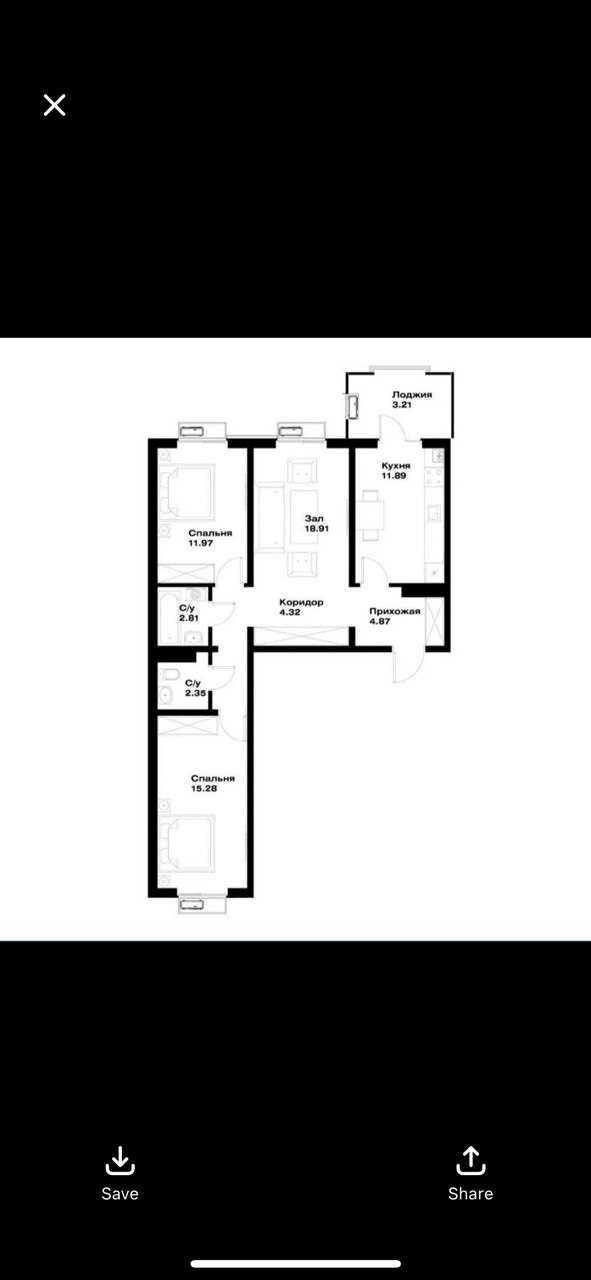 Продажа квартиры на ЖК УзМакон ID 260