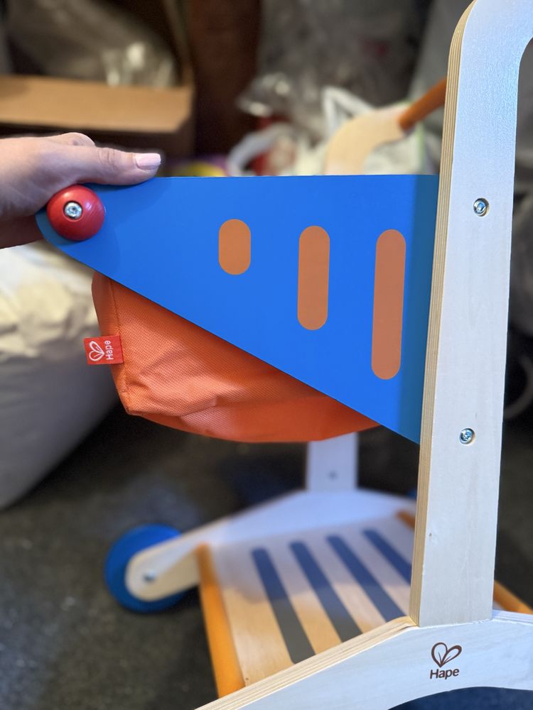 Дървена детска количка за пазаруване HaPe