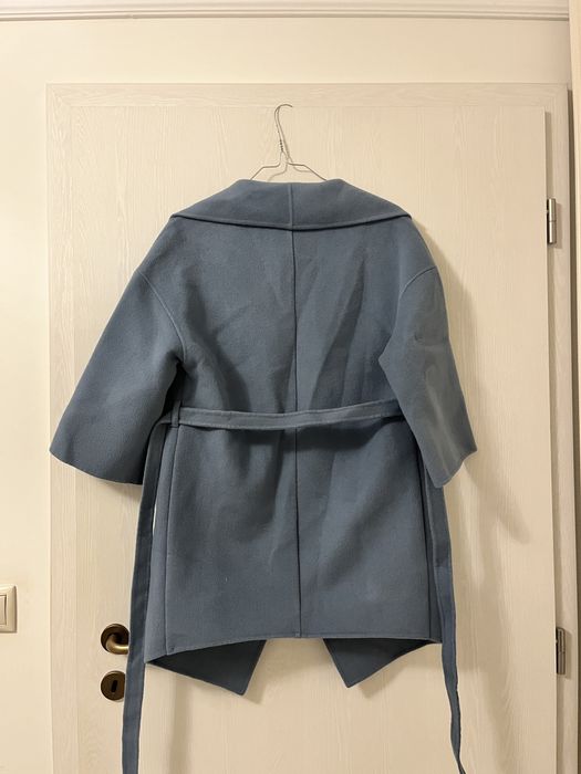 Палто в бебешко синьо