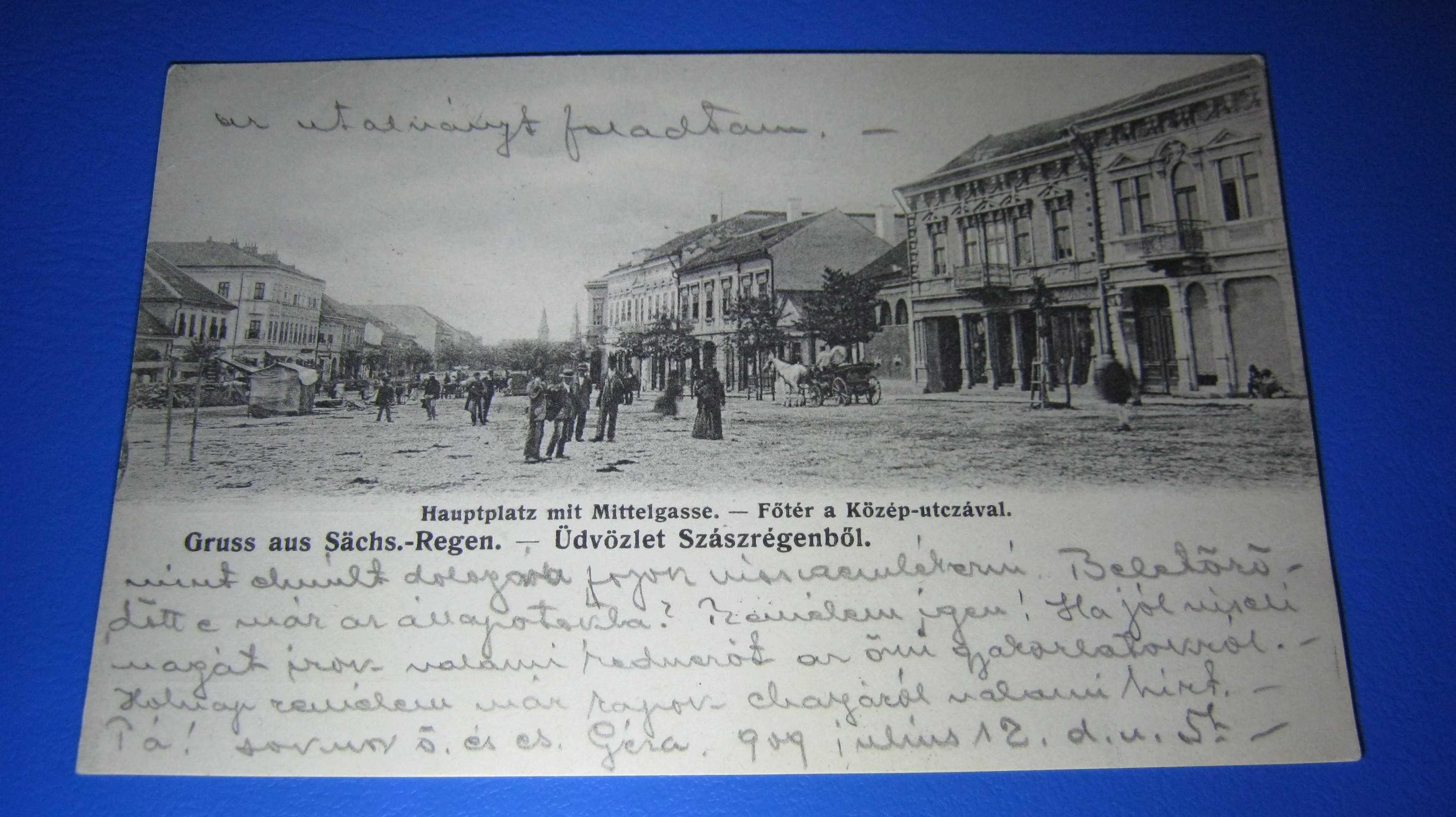 Ilustrata veche/Carte Postala,REGHIN,SZASREGEN,1909