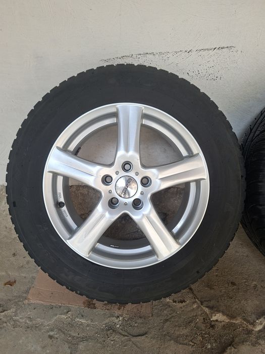 Jante aliaj 5x108 cu anvelope de iarna 7mm