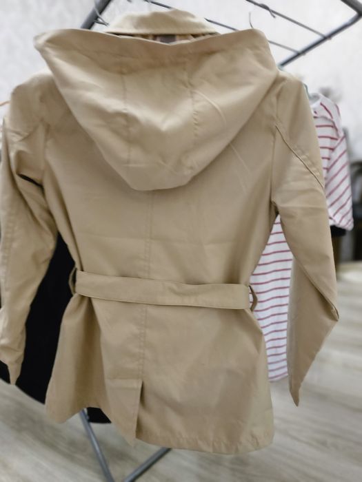 Тренч, плащ для девочек, 9-10 лет, zara, lc waikiki, blue button
