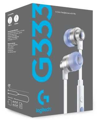 Геймърски слушалки с тапи Logitech G333
