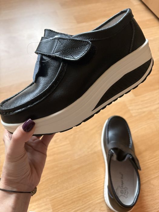 Дамски кожени обувки (тип Walkmaxx)