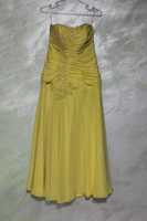 Бална рокля / жълт цвят
