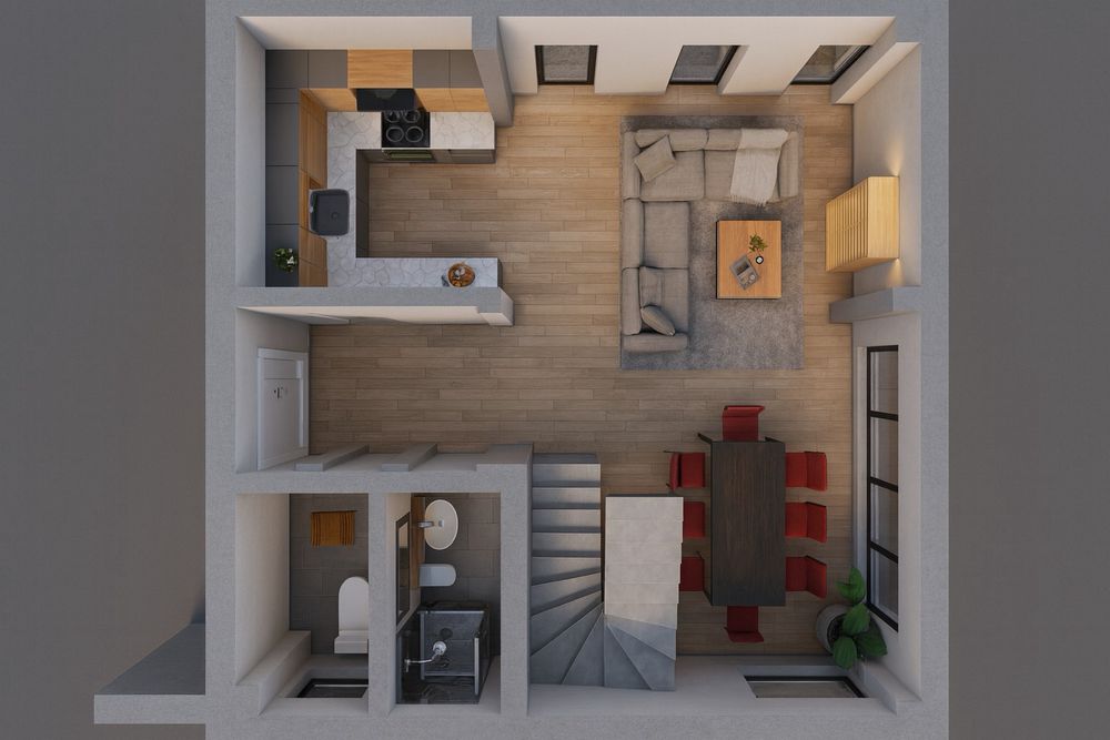 Casa Hibrid Beton + Timber frame Grafini *Valu lui Traian*