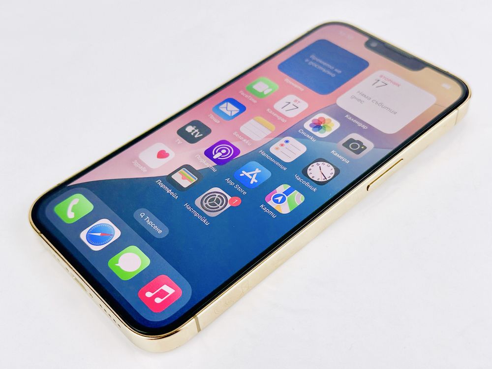 Apple iPhone 13 Pro 128GB Gold 100% Battery! Гаранция!