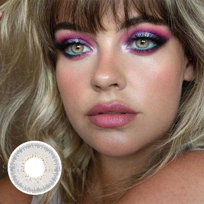 Ivory -Lentile de contact gri fildes anuale, pachet complet