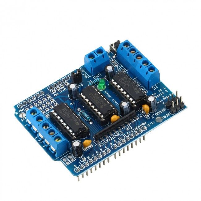 Modul driver motor servo, stepper si motor DC pentru Arduino