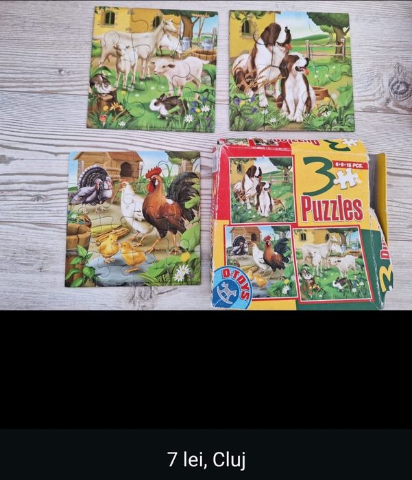 Vând puzzle-uri diverse