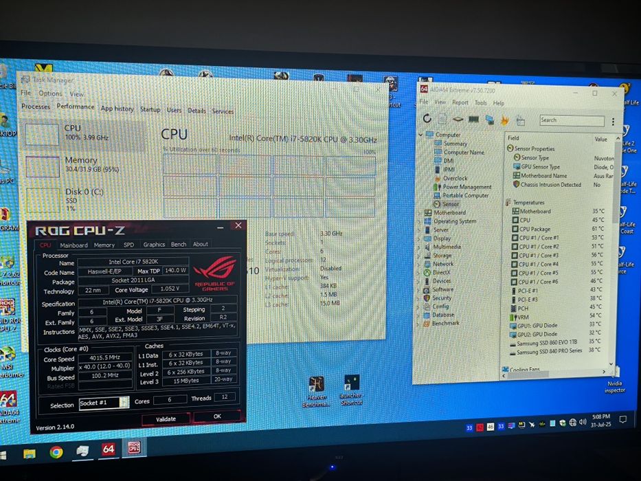 Sistem retro custom watercooling