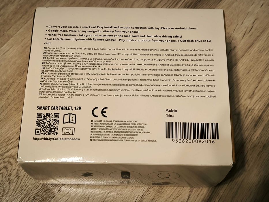 Navigatie auto android wireless CarPlay/Android Auto cu telecomanda