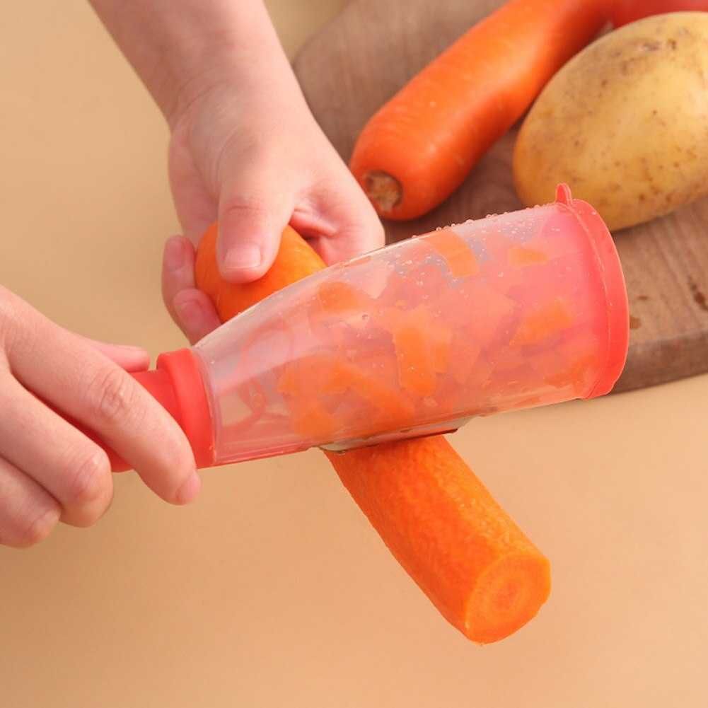 Нож для чистки овощей и фруктов с контейнером, овощечистка tk45