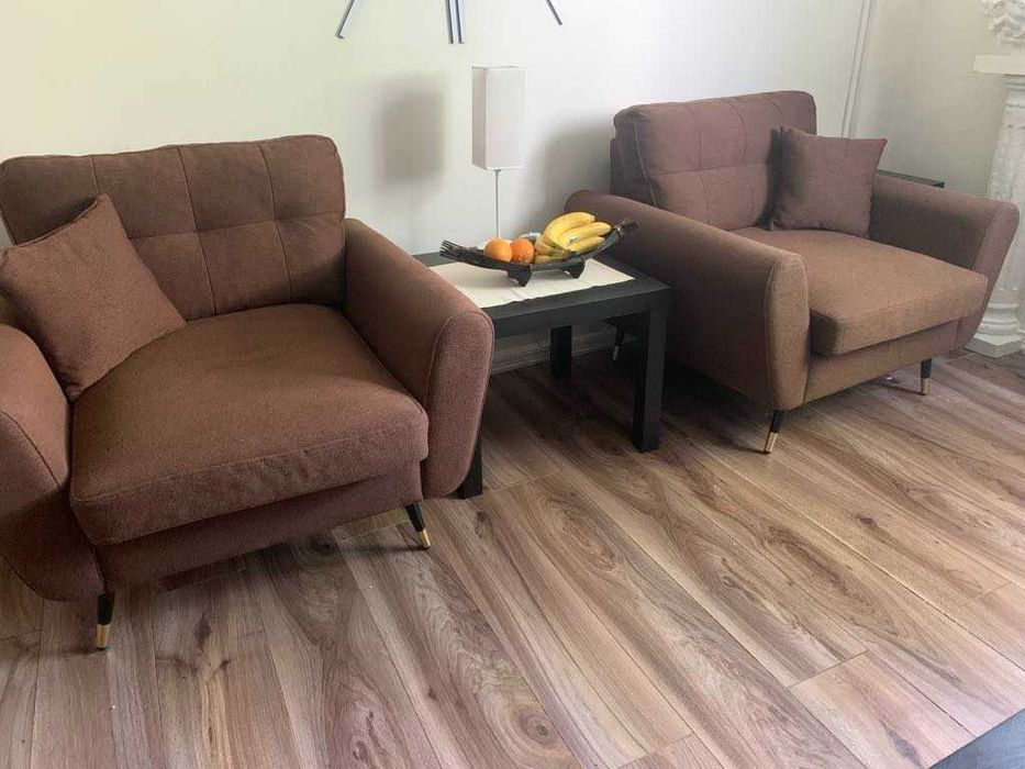 2 fotolii 90X90X85 material textil , NOI