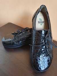 Дамски боси обувки Bar/Bär, р-р 38, нови, черни, кожени