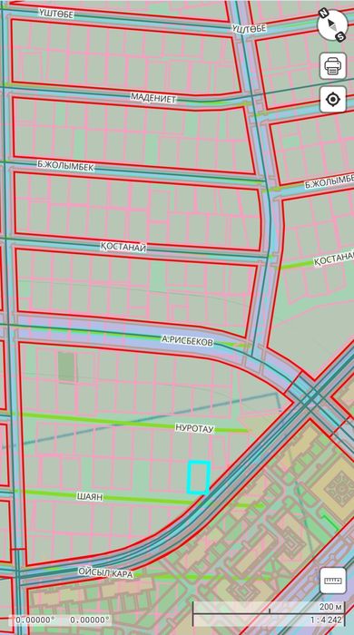 Түркістан қаласы, Шаян көшесі  189 жер телімі. Есім Хан даңғ-на жақыны