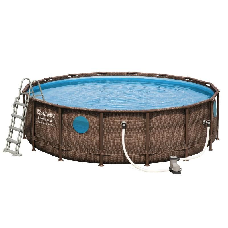 Piscina BestWay Power Steel 488 cm, Multicolor, 4.88 M