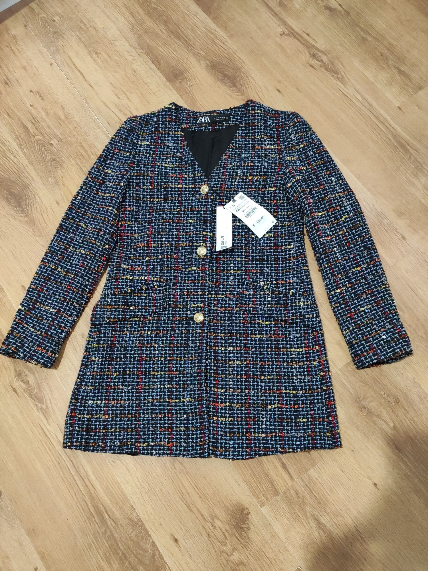 Jachetă / blazer lung de damă Zara mărimea XS