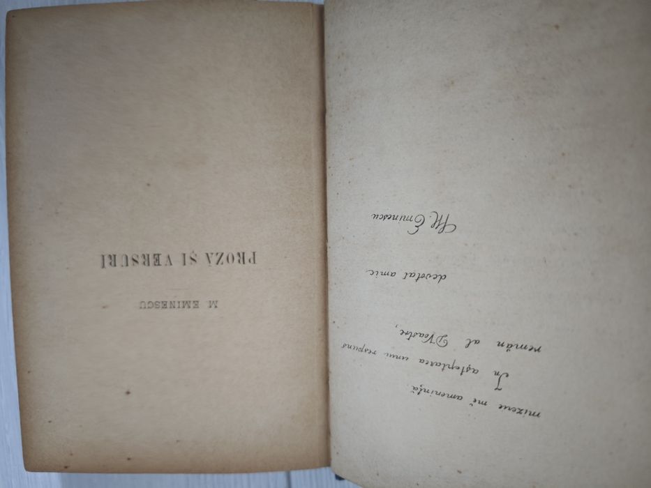 Mihai Eminescu, Versuri și proza, Morțun, 1890, RAR