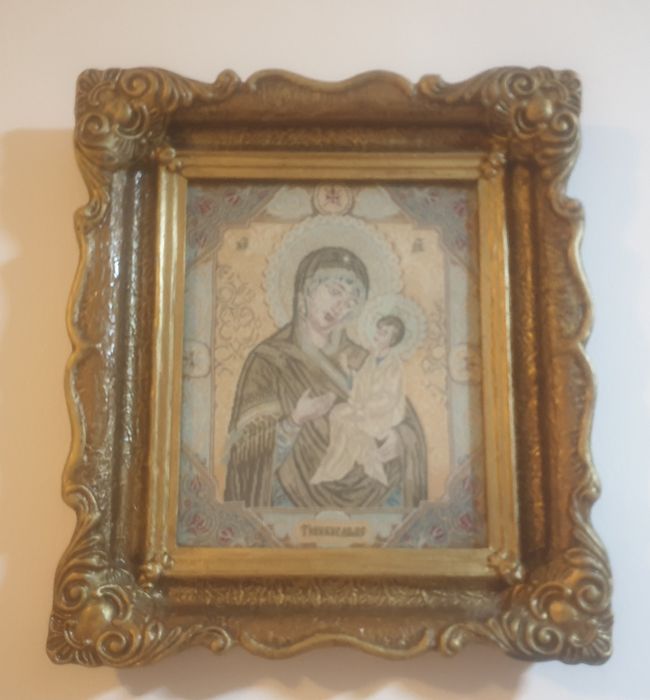 Icoana goblen cusuta manual