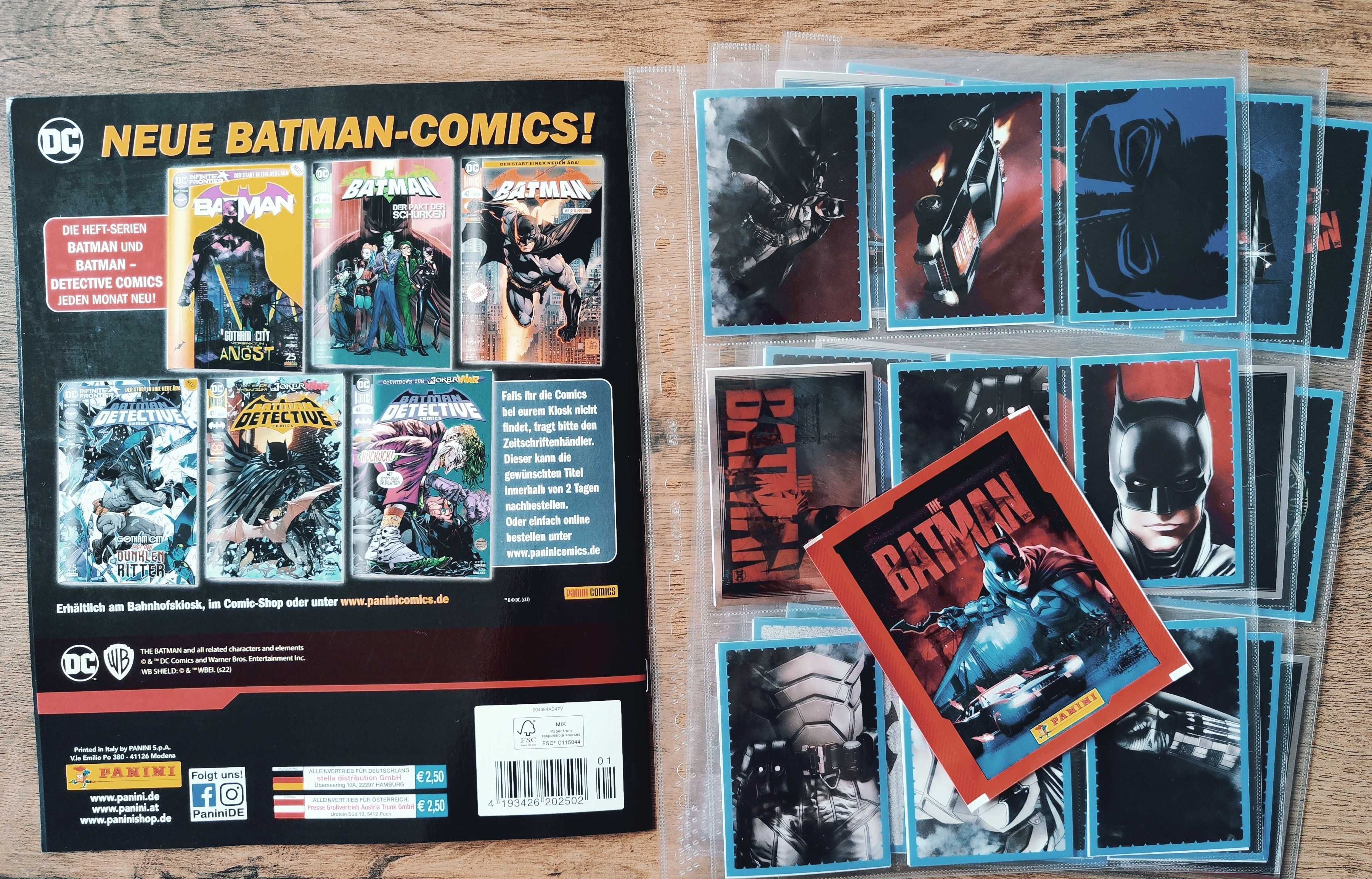 Продавам: Panini колекция The Batman 2022 албум + стикери + 1 пакетче