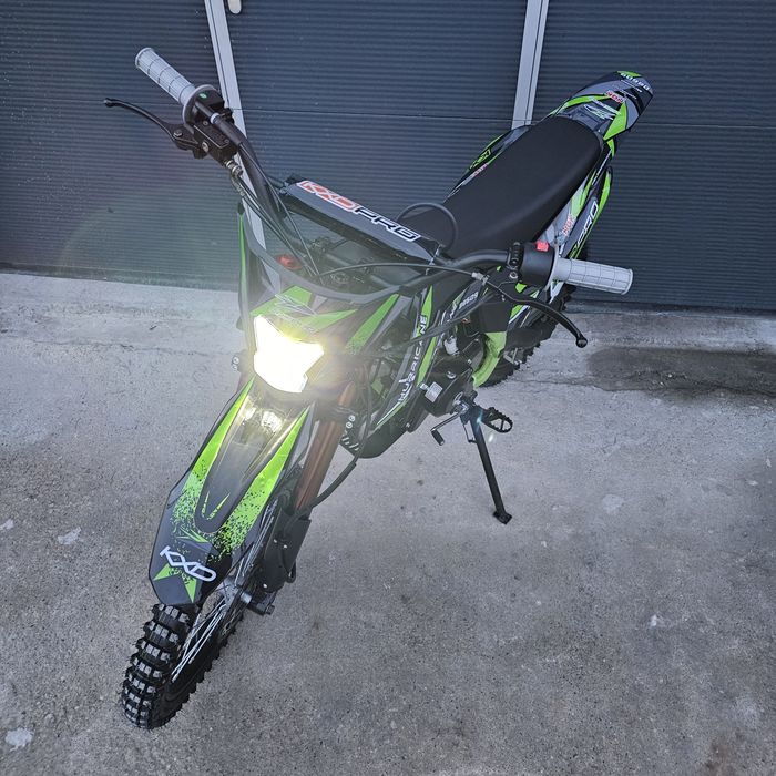 KXD 125cc hurricane Green Motocicleta Motocross Cross