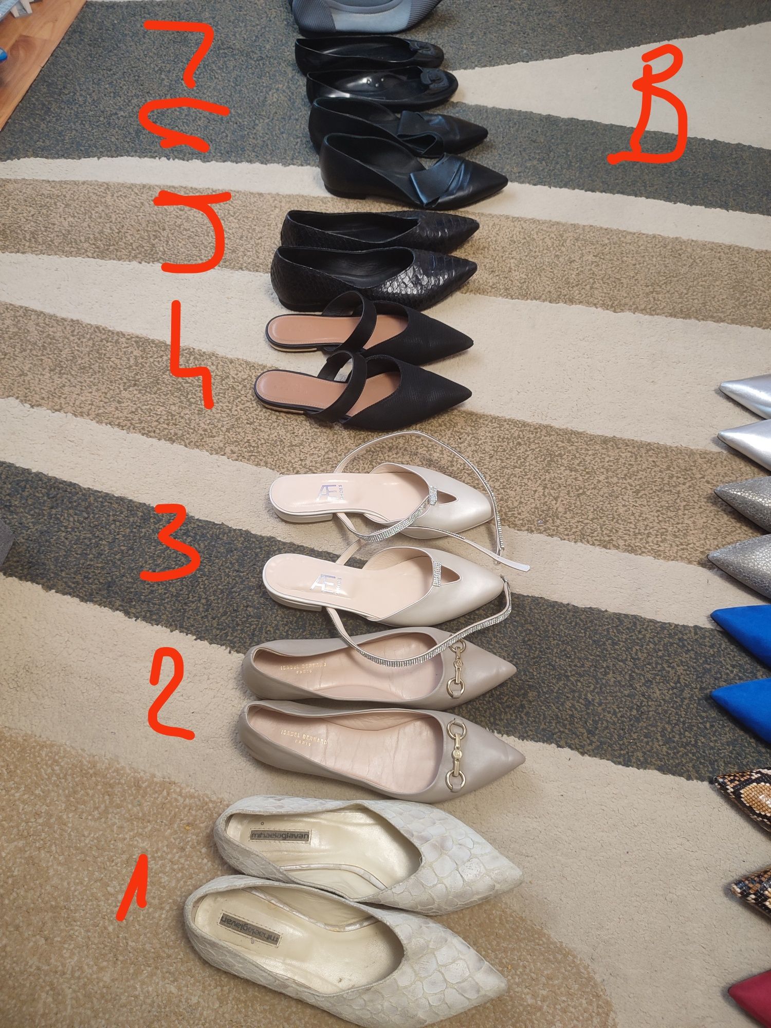 Pantofi toc înalt, scurt , sandale 40-41, 25.5-26 cm
