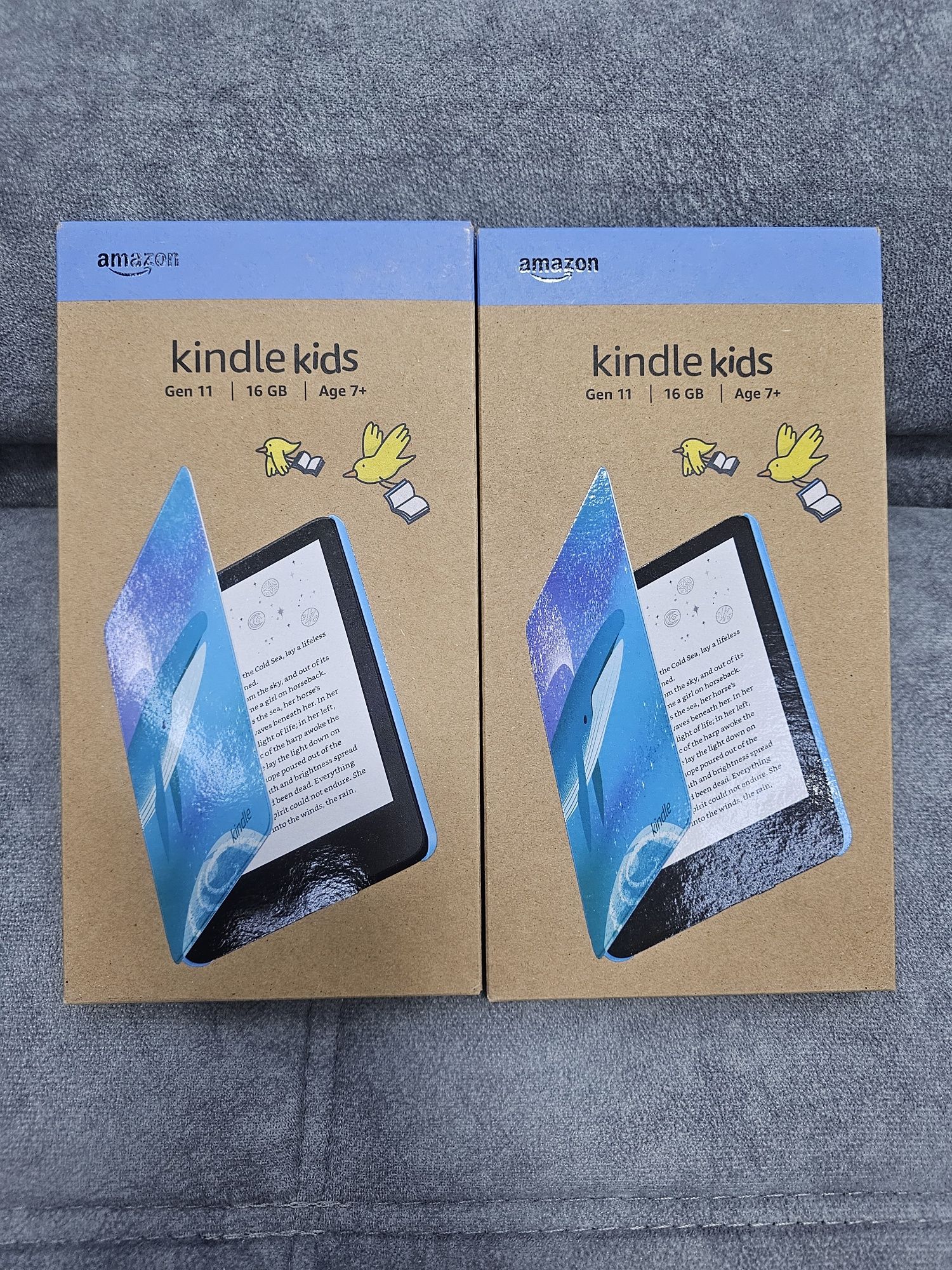 Kindle 2024 11 gen с чехлом Kids, 6”, 300 ppi display, 16Gb