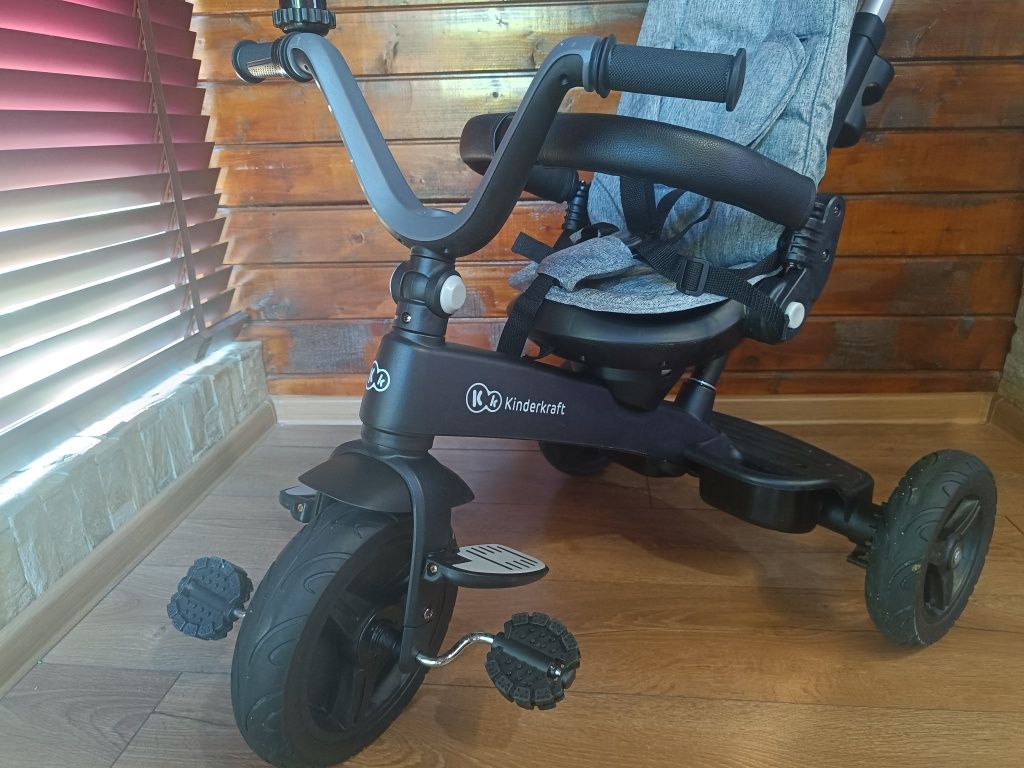 Триколка KinderKraft Twipper 360° сива
