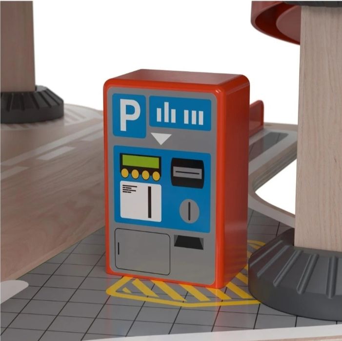 Дървен Паркинг гараж на 4 етажа за игра