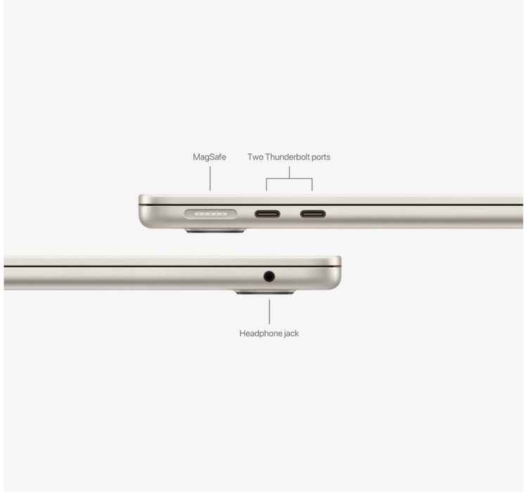 MacBook Air M3  15.3 inch  8/256GB золотистый/starlight gold